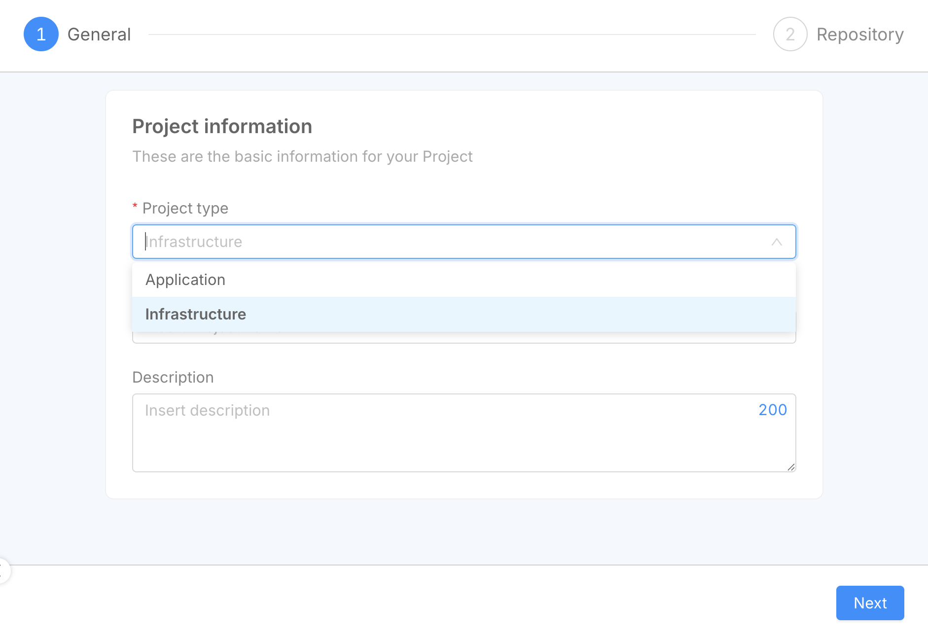 Infrastructure Project selection
